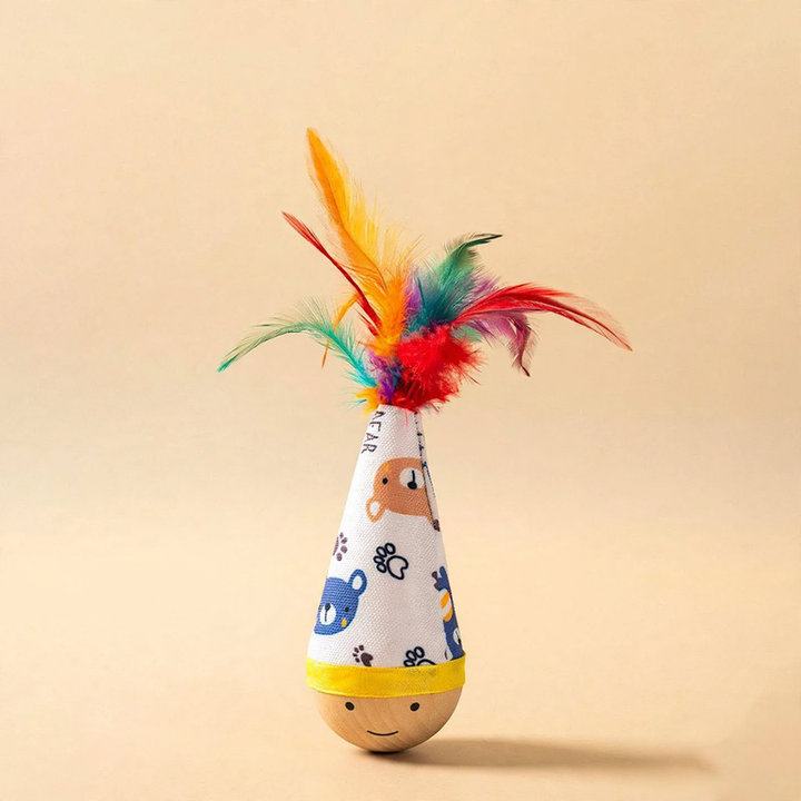 Wobble toy for cats and dogs