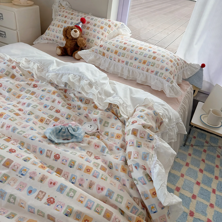 Cotton bedding, 4-piece, Korean style