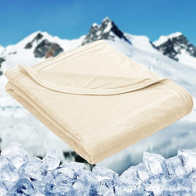 Cooling blanket made of cotton, 1000–1500 g