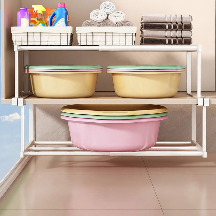 Washbasin shelf bathroom, extendable