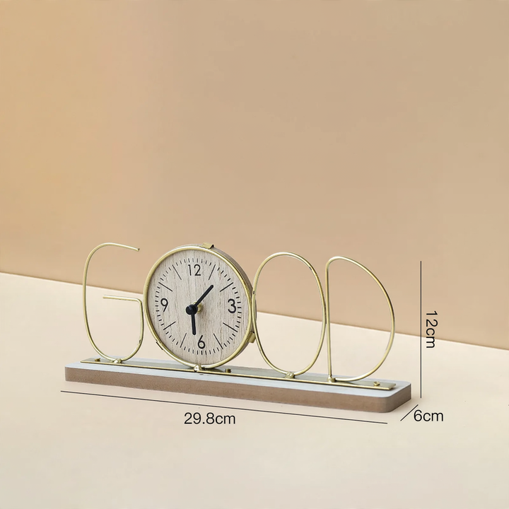 Iron clock, table clock, modern design