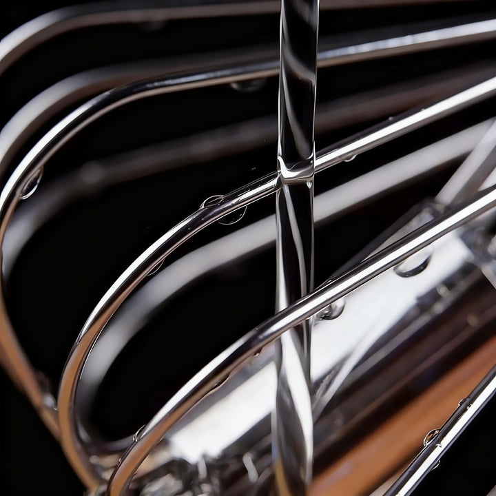 Half-automatic whisk made of stainless steel