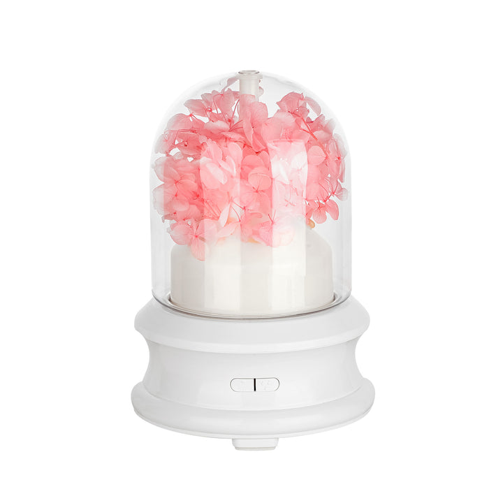 Ultrasonic aroma diffuser with LED light
