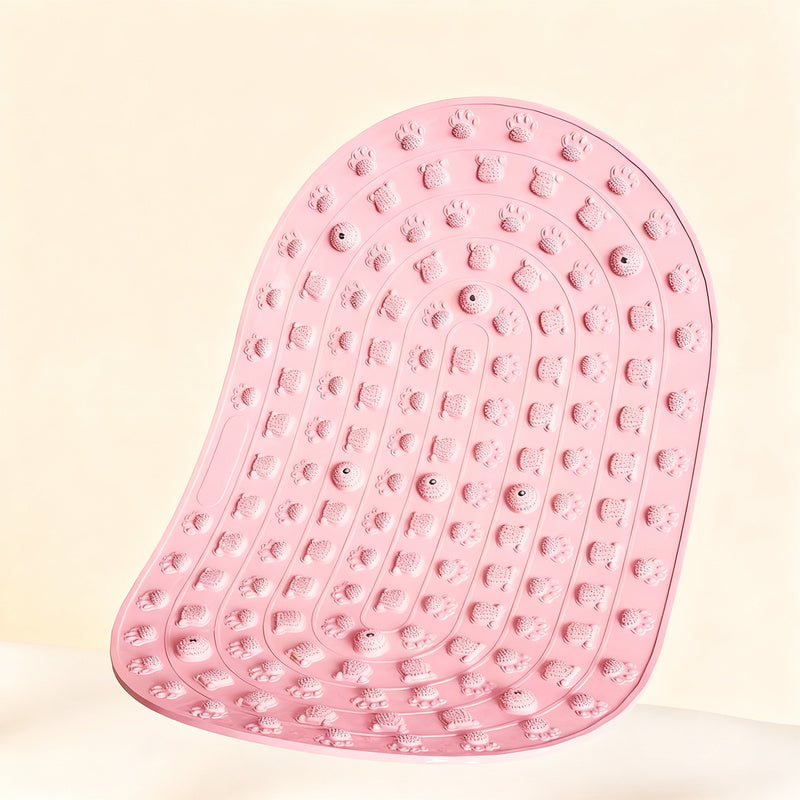 Foot reflex zone mat with magnetic stones