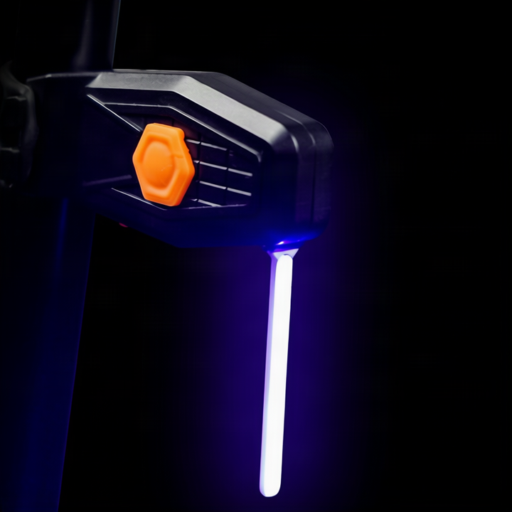 LED bicycle light with USB charging