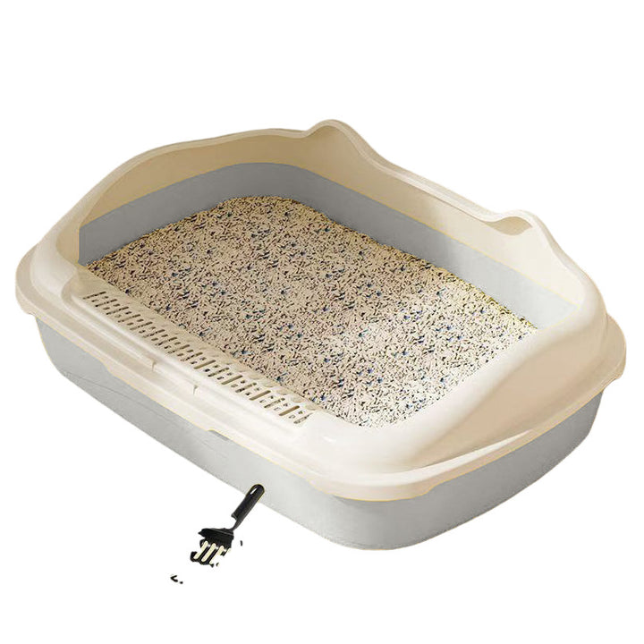 Half-open cat litter box, 35 cm wide