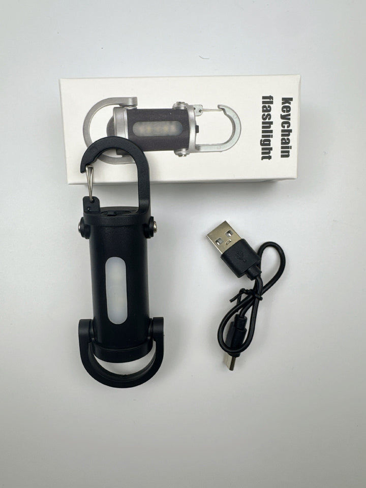 Mini flashlight with keychain, LED