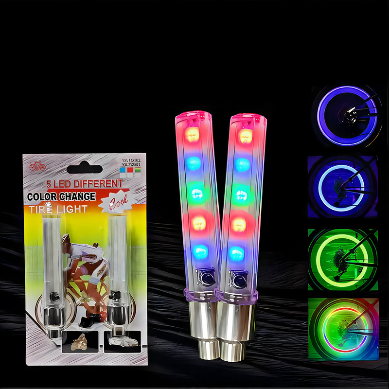 Bicycle spoke light with 5 LEDs
