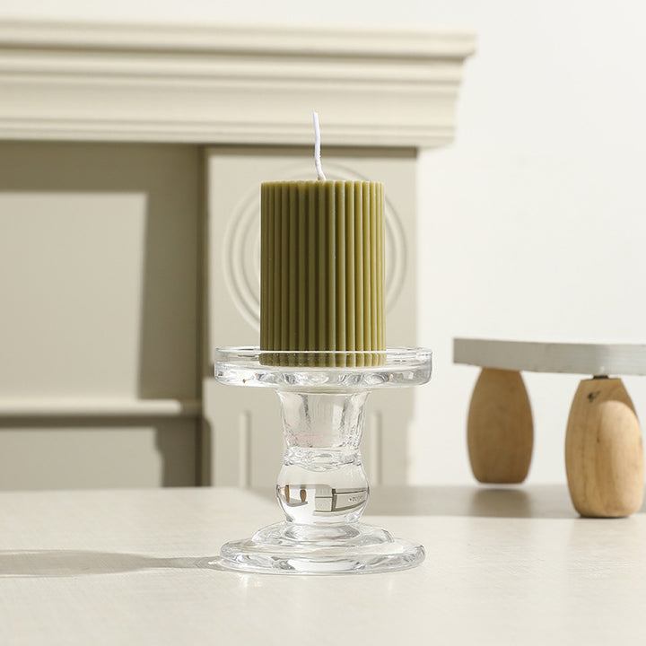 Scented candle with gear design, cylindrical