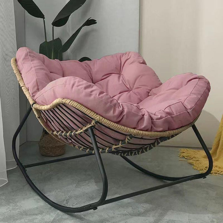 Metal rocking chair for balcony and terrace