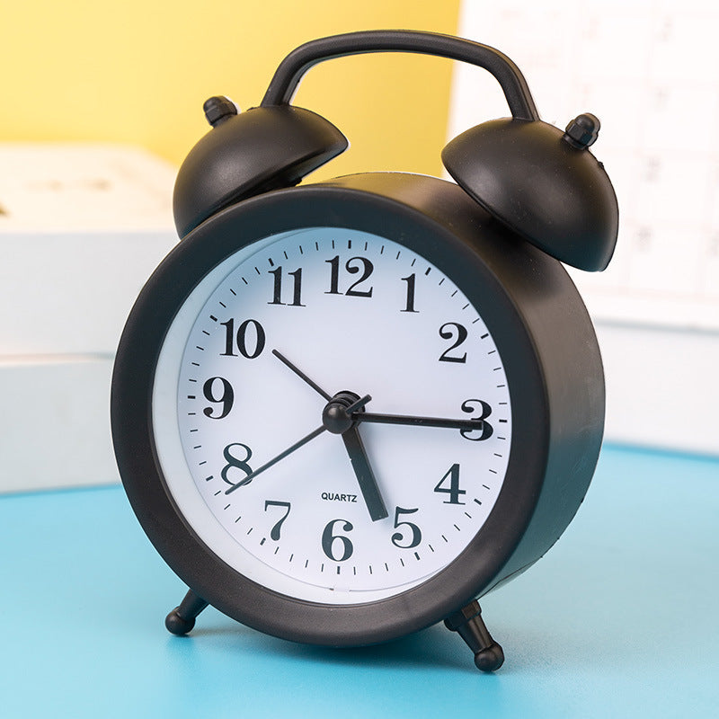 Alarm clock with hands and digital display, 4 cm thickness