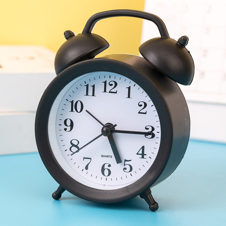 Alarm clock with hands and digital display, 4 cm thickness