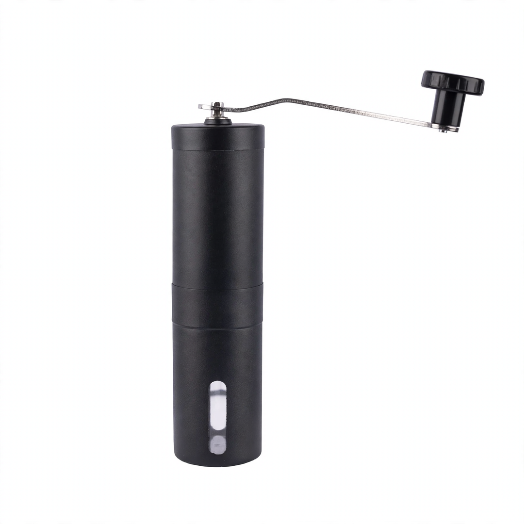 Hand crank coffee grinder made of acrylic