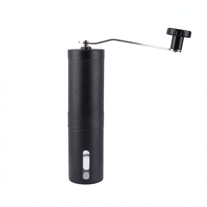Hand crank coffee grinder made of acrylic
