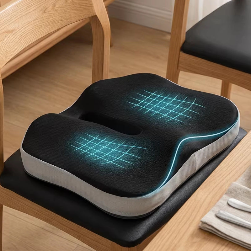 Ergonomic seat cushion made of memory foam, 41×38 cm