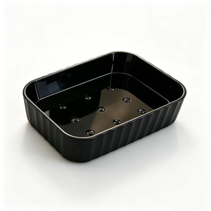 Waste bin with double chamber, round