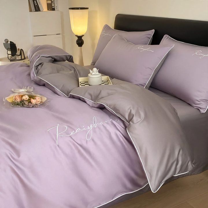 Cotton bedding set, 4-piece, 100% cotton