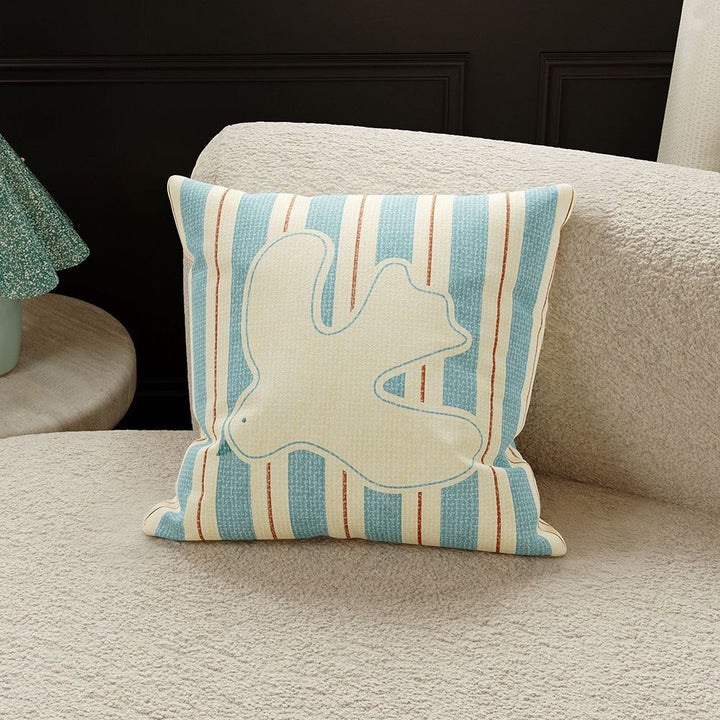 Decorative cushions with filling, plush, square