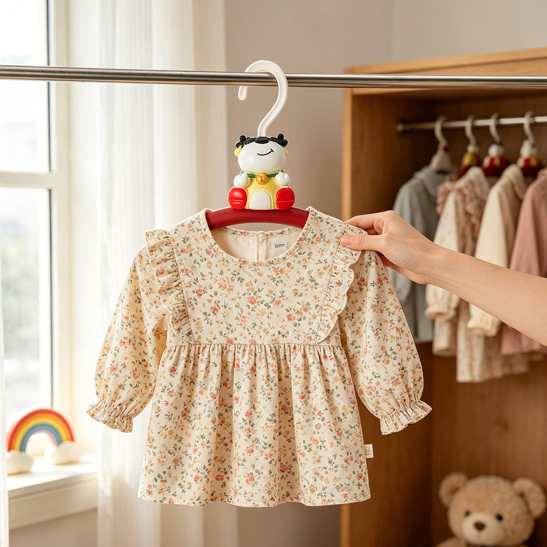 Plastic clothes hanger with cartoon design