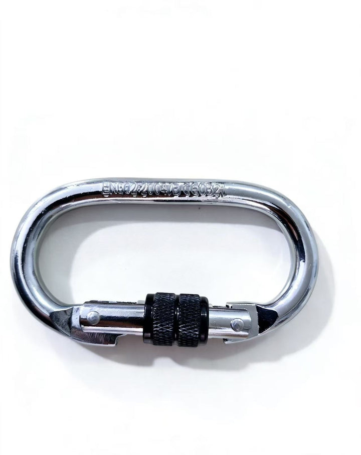 Safety carabiner made of carbon steel