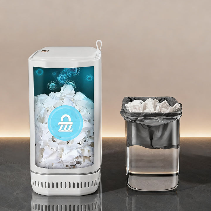 Plastic waste container, narrow, 12 L