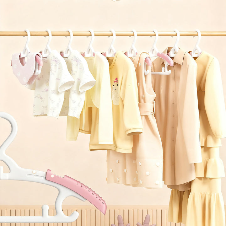Children's hangers, extendable, 4-stage adjustable