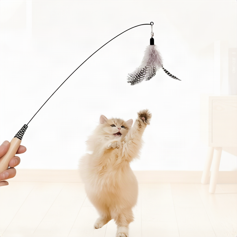 Cat toy with mint and crinkly paper