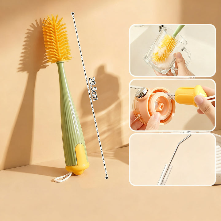Silicone cleaning brush, 3-in-1