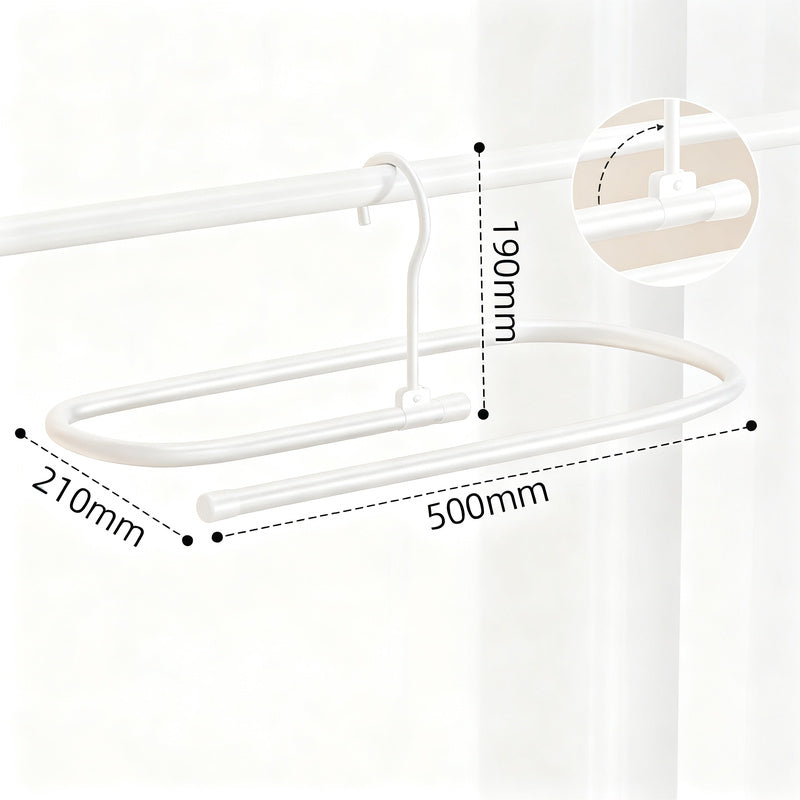 Clothes dryer spiral-shaped, round or oval
