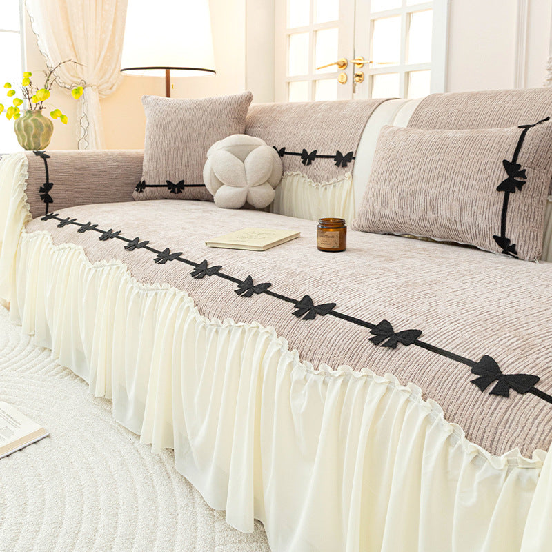Chenille Sofa Throw, non-slip, various sizes