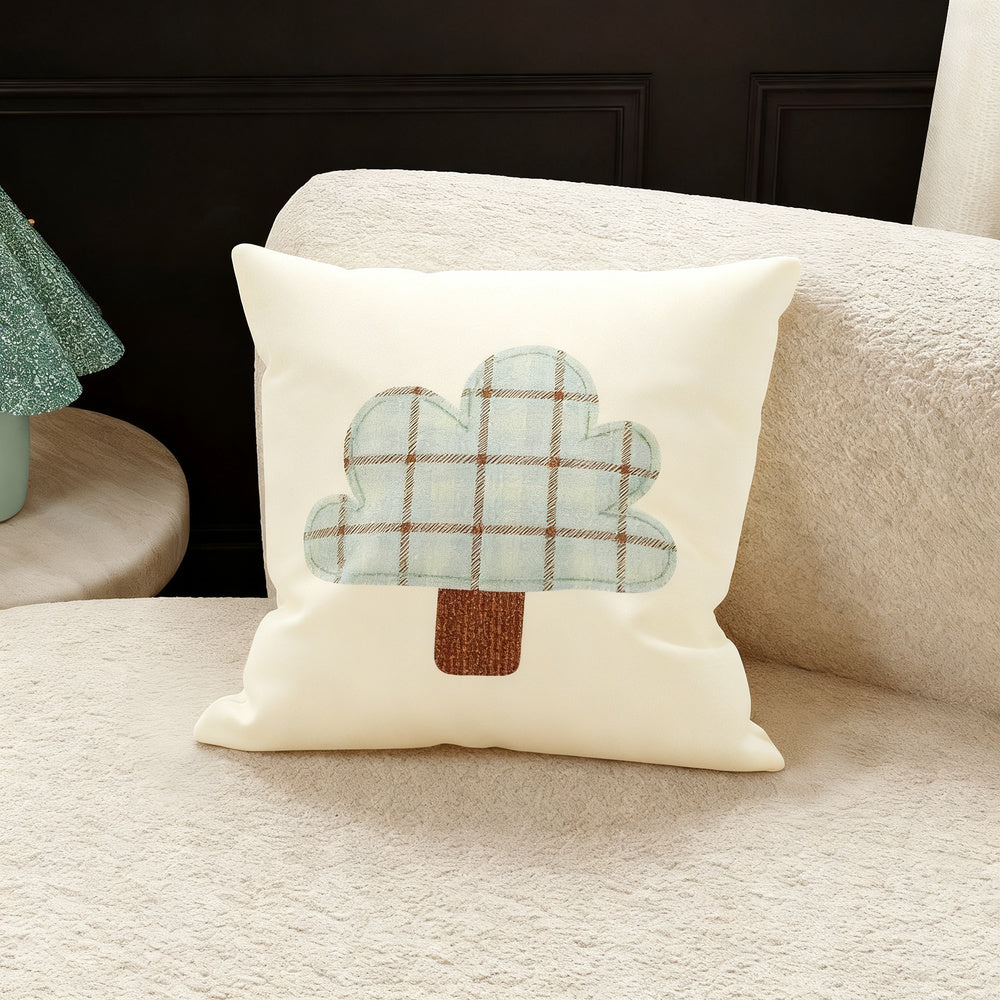 Decorative cushions with filling, plush, square
