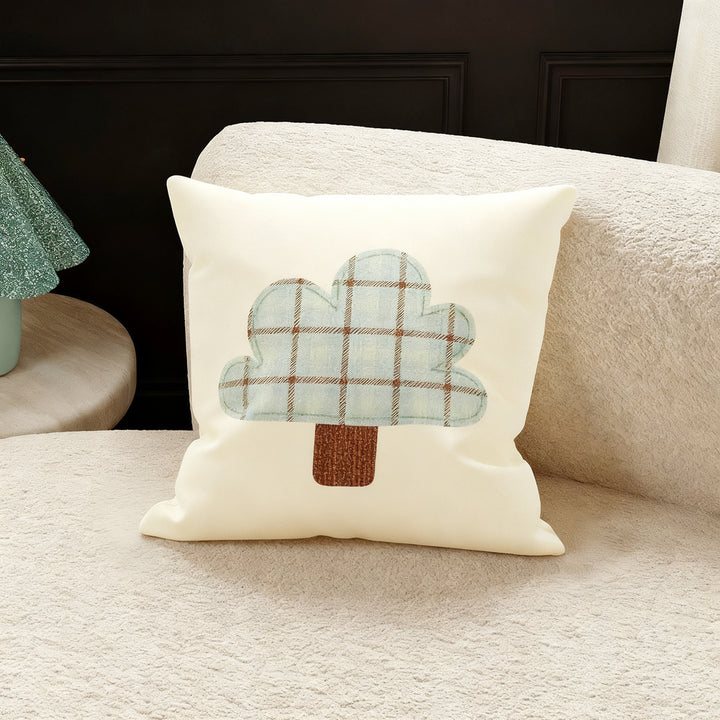 Decorative cushions with filling, plush, square