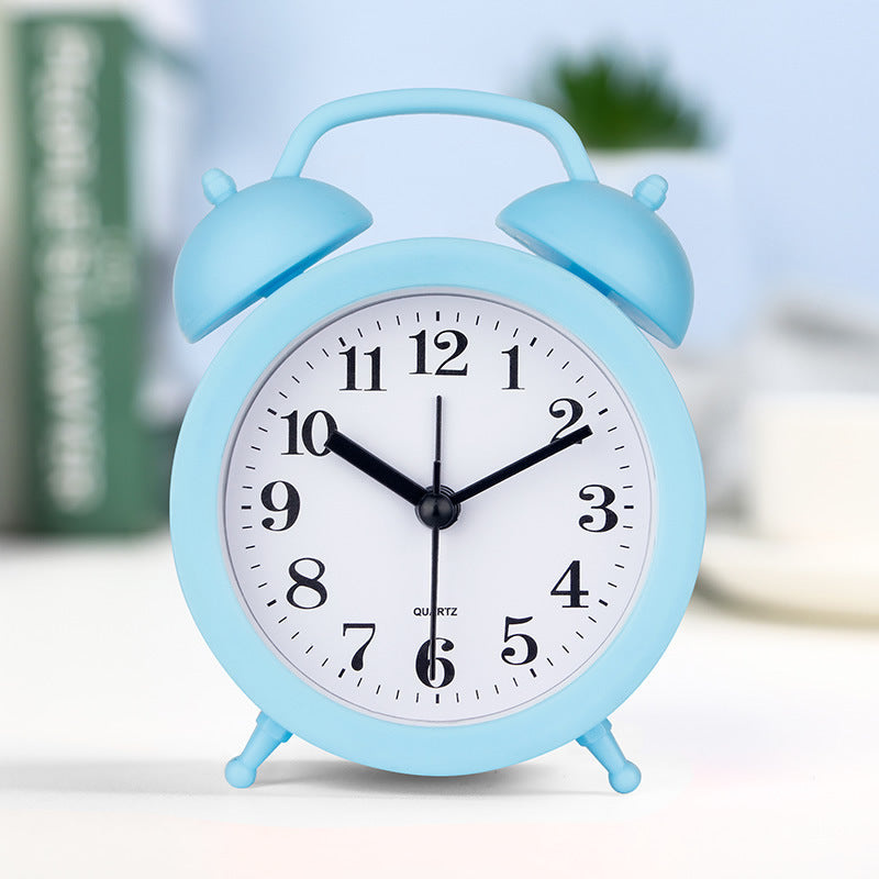 Alarm clock with hands and digital display, 4 cm thickness