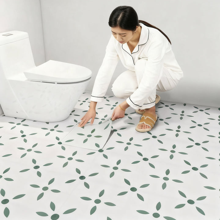 PVC flooring, self-adhesive