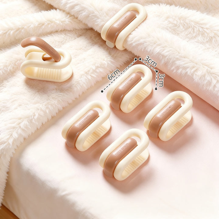 Duvet clips without needles