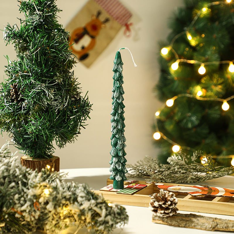 Christmas tree scented candle, handcrafted