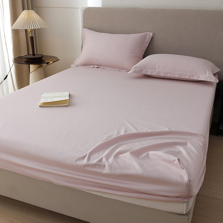 Cotton fitted sheet set, 1.2 m, solid colors