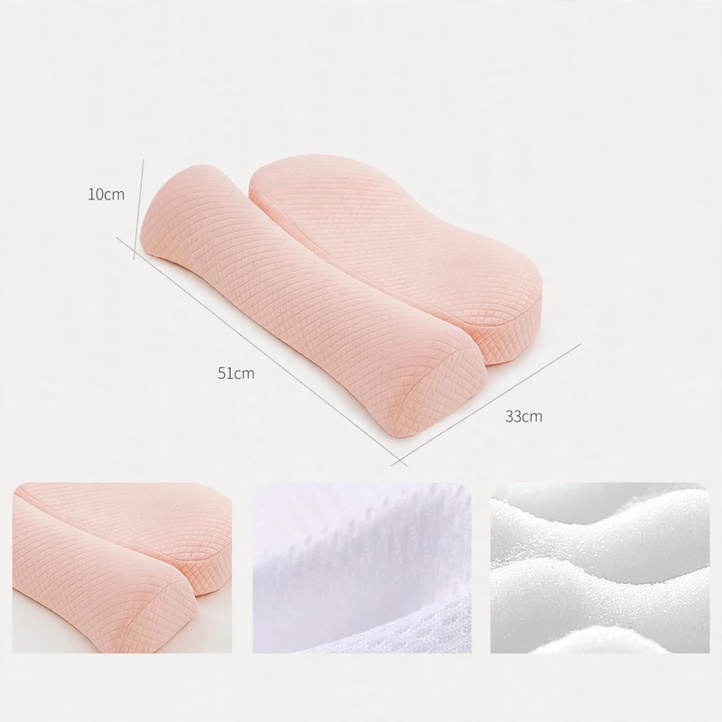 Memory foam neck support pillow, removable