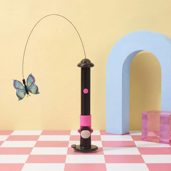 Electric cat toy wand made of silicone