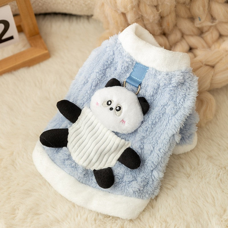 Dog vest with scarf for small dogs