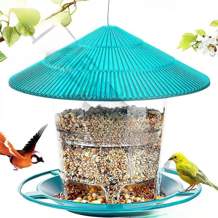 Expandable bird feeders for hanging