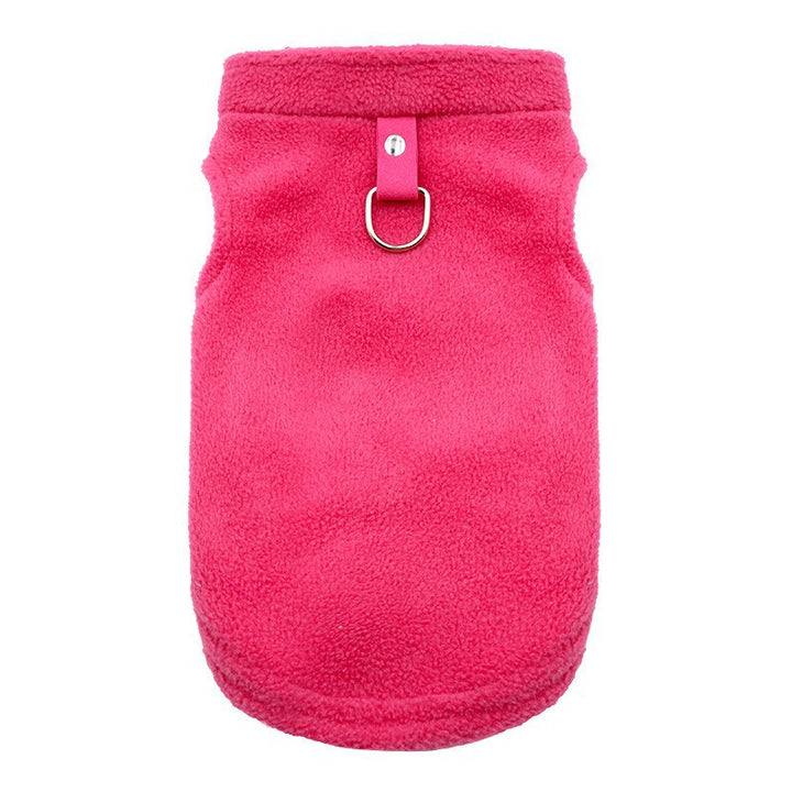 Dog coat made of sweatshirt fabric with pockets