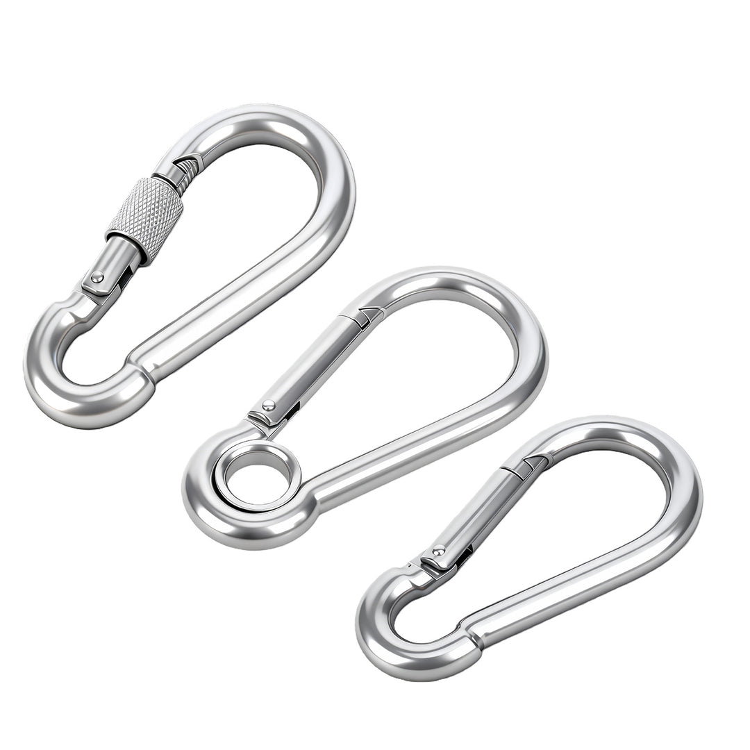 Safety carabiner made of carbon steel
