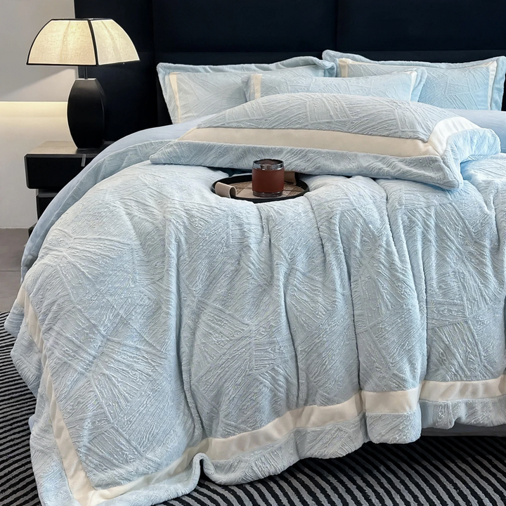 Flannel bed linen set, 4-piece, winter