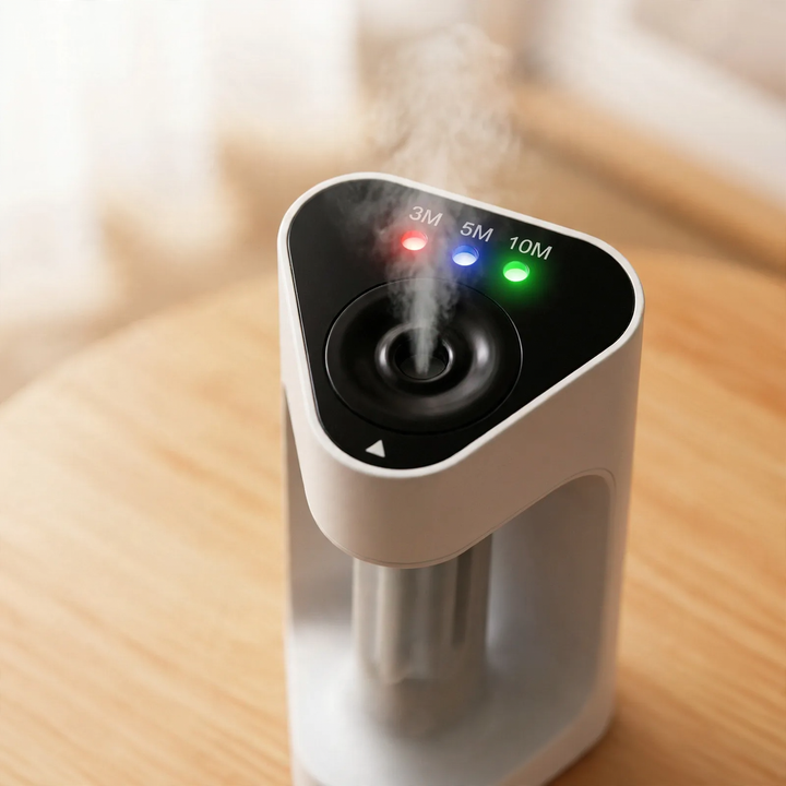Ultrasonic fragrance diffuser, water-free, USB-powered