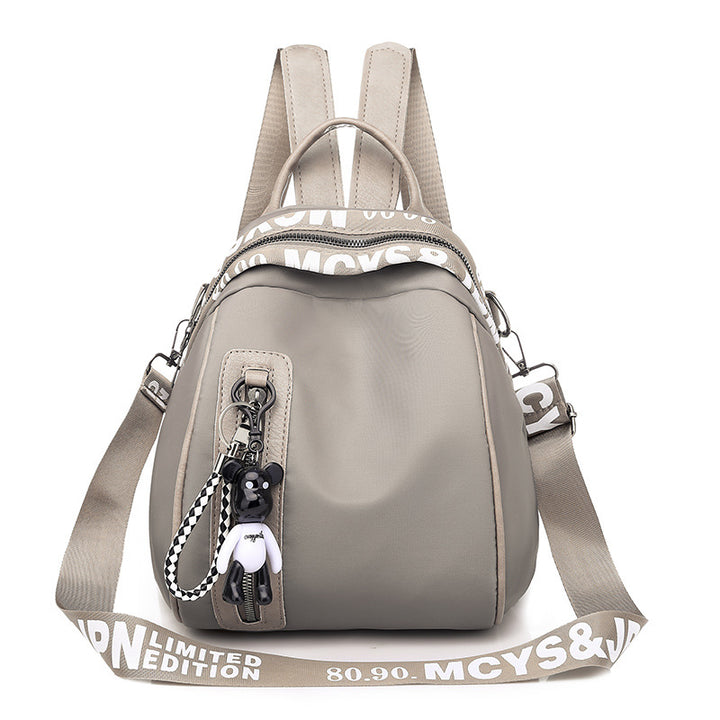 Cotton backpack for women, versatile, streetwear style