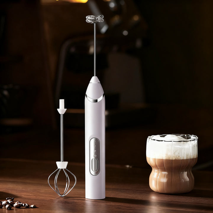 Electric milk frother, USB-C, multiple functions
