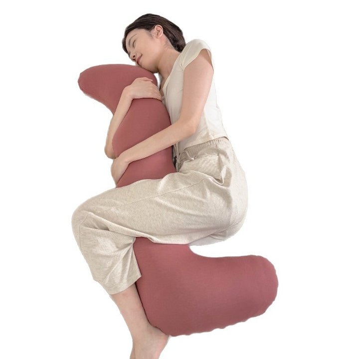 Side sleeper pillow made of cotton, 115 × 48 cm