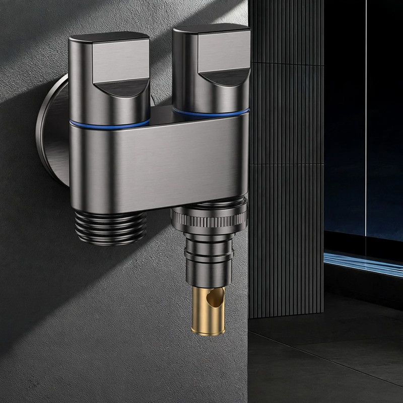 Washing machine faucet, model HX-A-1438, double outlet