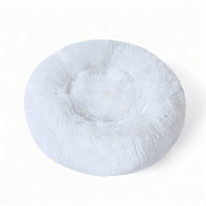 Fluffy cat bed, round, warming